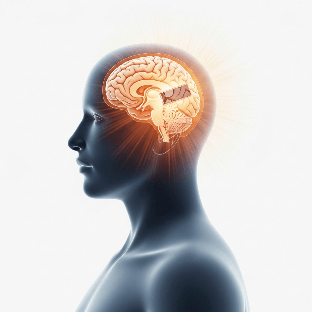 Moderate Traumatic Brain Injury illustration