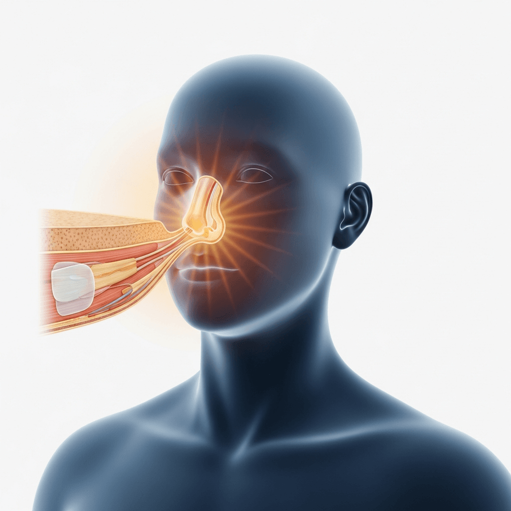 Nasal Fracture (Broken Nose) illustration